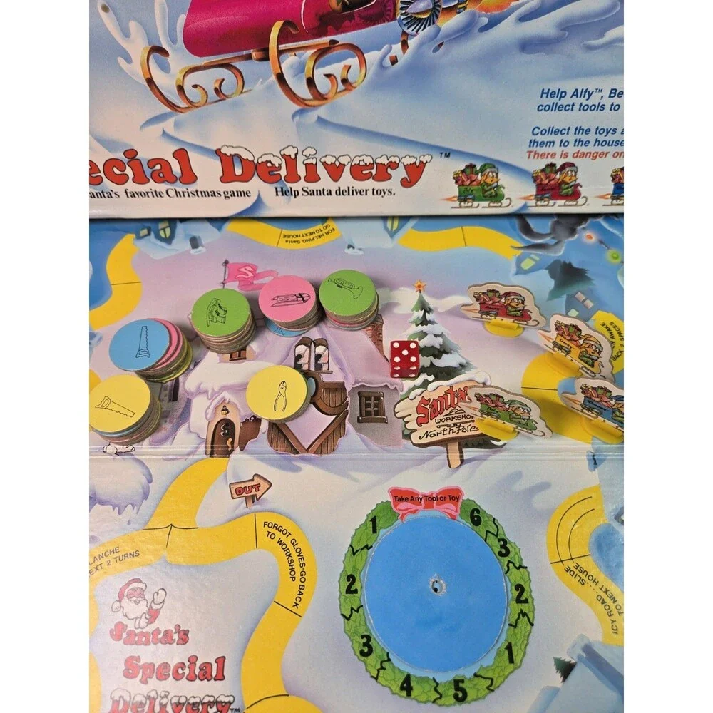 *RARE* Vintage 1983 Santa's Special Delivery Board Game True Image 99% Complete